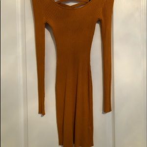 Mustard Yellow Knit dress -Size small